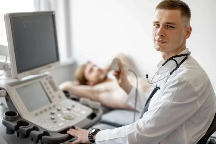 Ultrassom estômago bebe